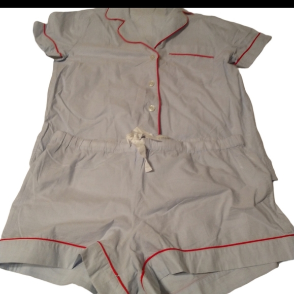 J by J Crew PJ Short Set M Light Blue